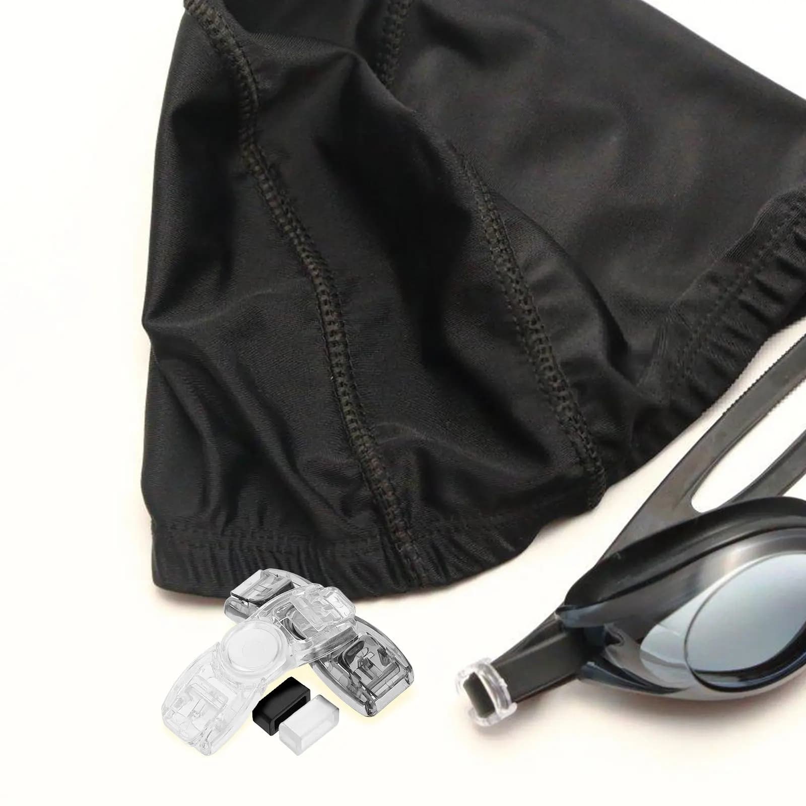 4 Pezzi Accessori per Occhialini da Nuoto: Fibbie in Plastica, Clip di Fissaggio Sicure, Ricambi Universali per Cinghie di Occhialini da Nuoto - Essenziali