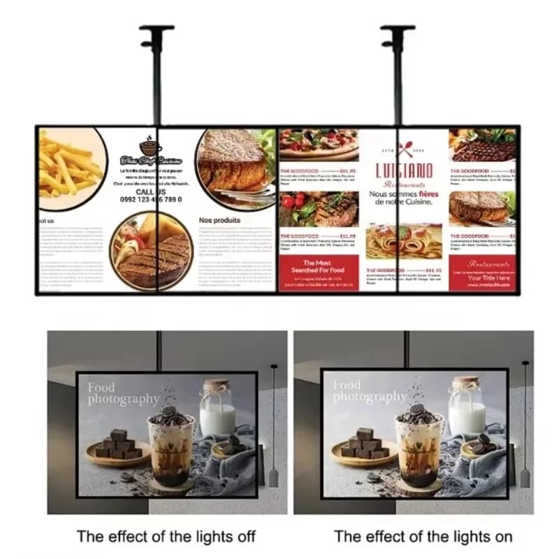 2025Wall Mounted 43 Inch Advertising Video Playing Advertisement Tablet Stretched Screen Waterproof Truck Solar Advertising Scre