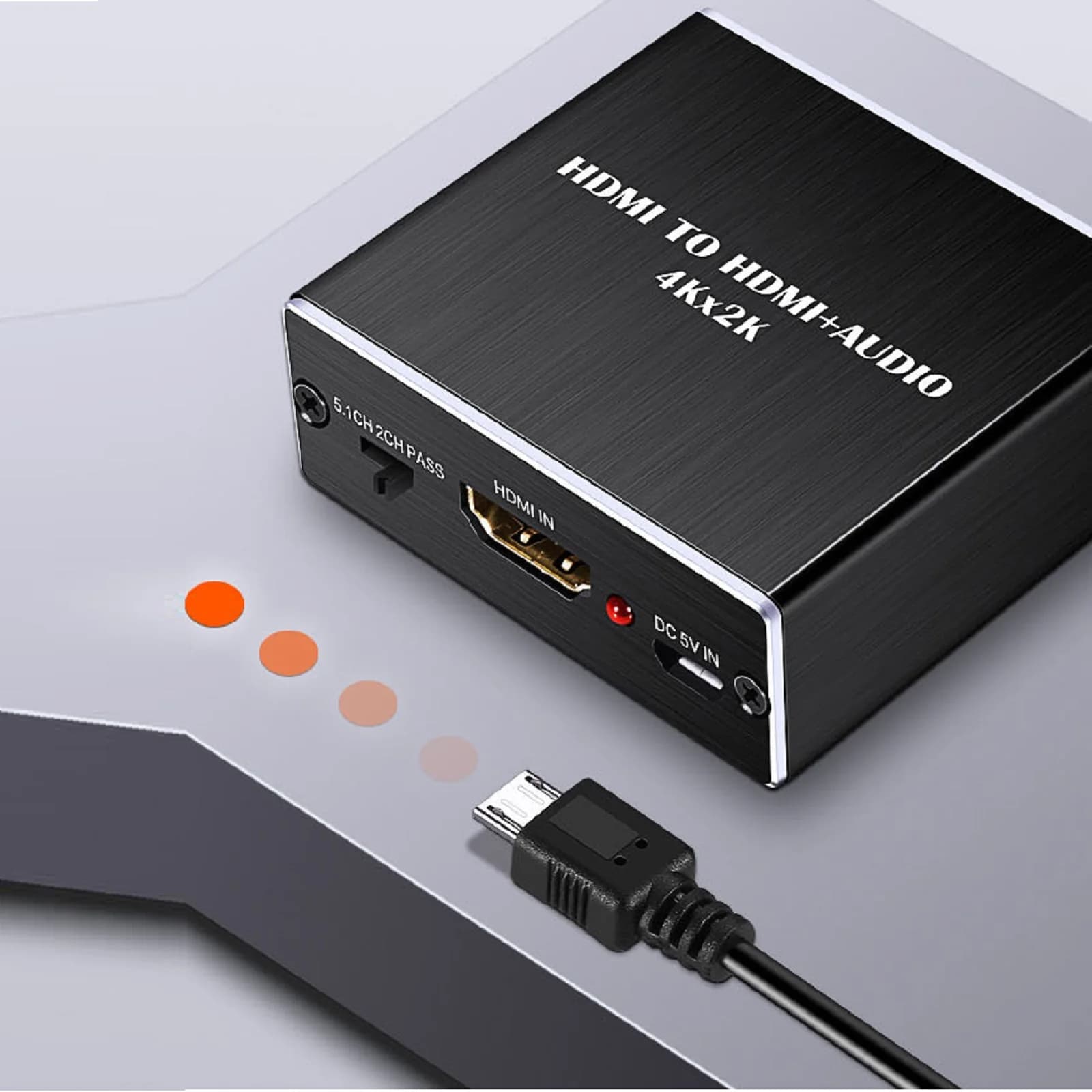 4K x 2K video audio extractor separator Compatible with HDMI to 3.5 mm audio converter