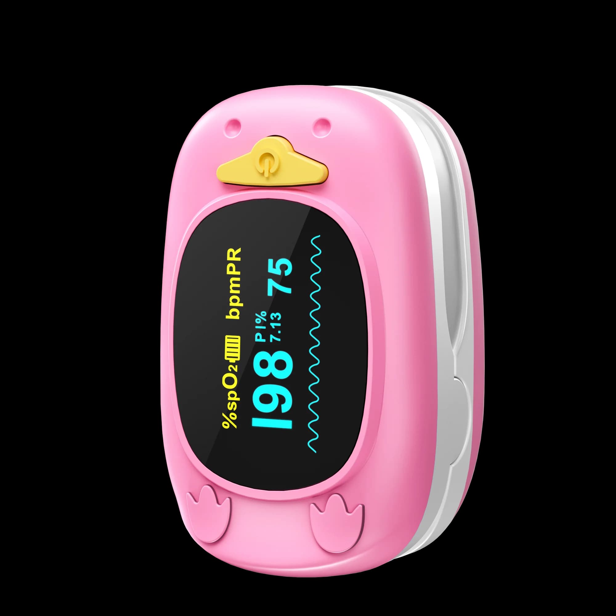 HealthTree Children finger Pulse oximeter Pediatric Oximeter De Dedo SpO2 PR OLED Pulsioximeter for Kid Child Screen OLED