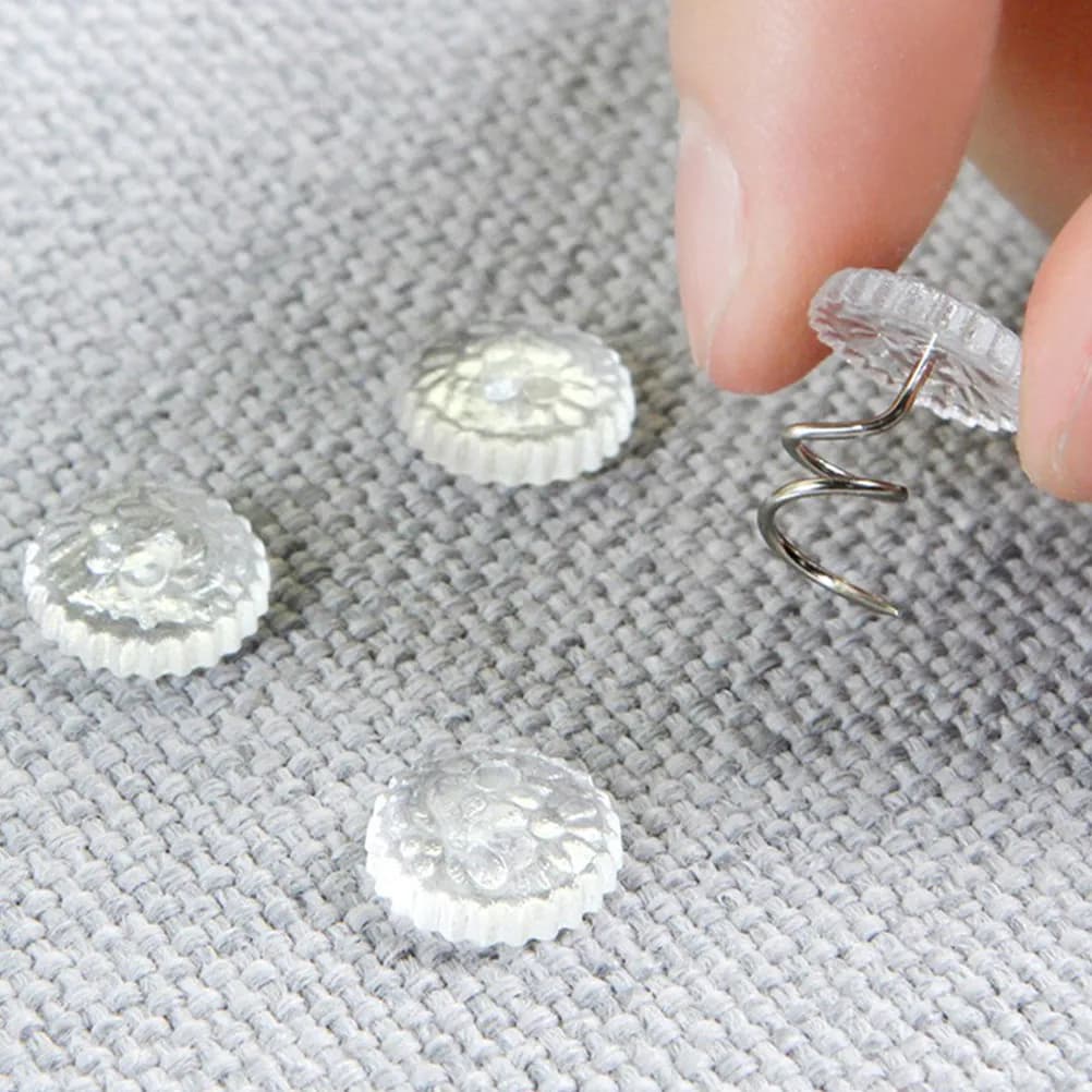 20 Pezzi Clip Trasparenti Senza Tracce per Lenzuola, Fissatori in Acciaio Inossidabile per Cuscini Divano, Coperte Auto, Trapunte