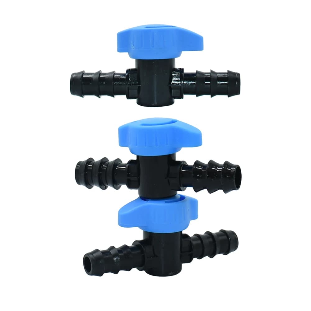 16mm 20mm Garden Pipe Faucet DN16 DN20 Irrigation Water Valve Mini Valve Waterstop Connectors Adapter for Garden Pipe