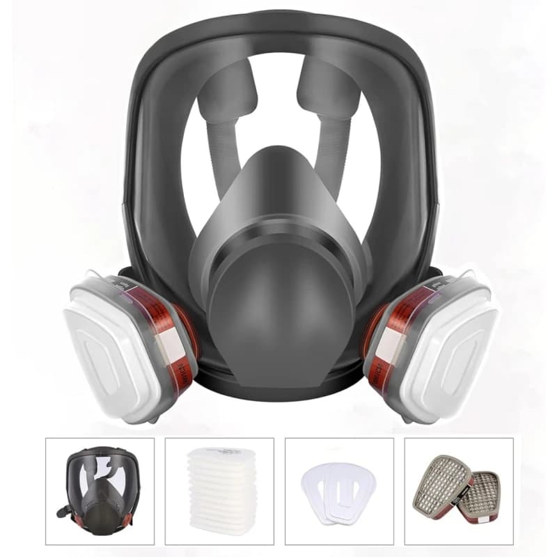 Maschera respiratoria completa 6800, utilizzata per verniciatura, prevenzione della polvere, prodotti chimici, formaldeide, lucidatura, colorazione, spruzzatura automobilistica,