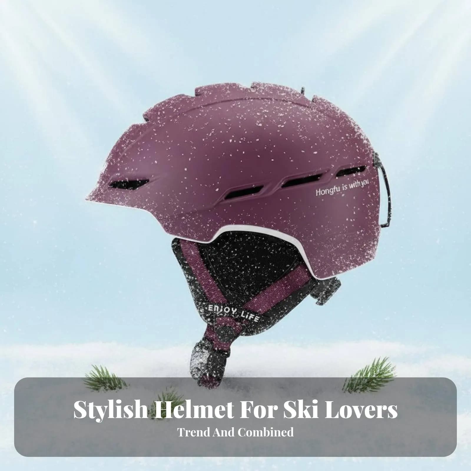 Casco da Sci con Maschera Integrata, Casco Protettivo Invernale Unisex, Regolabile, Multi-Misura, Per Bambini e Adulti