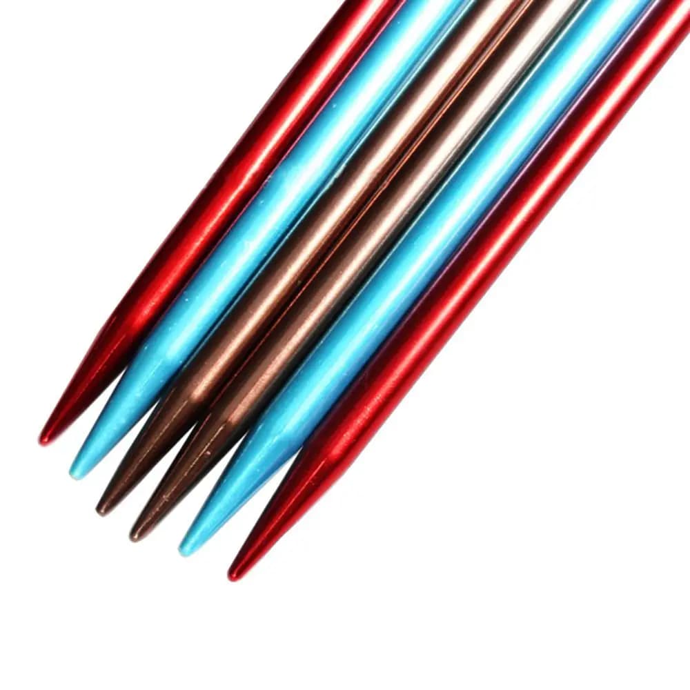 2Pcs/set DIY Scarf Sweater Straight Pins Aluminum Knitting Needles Weaving Tool