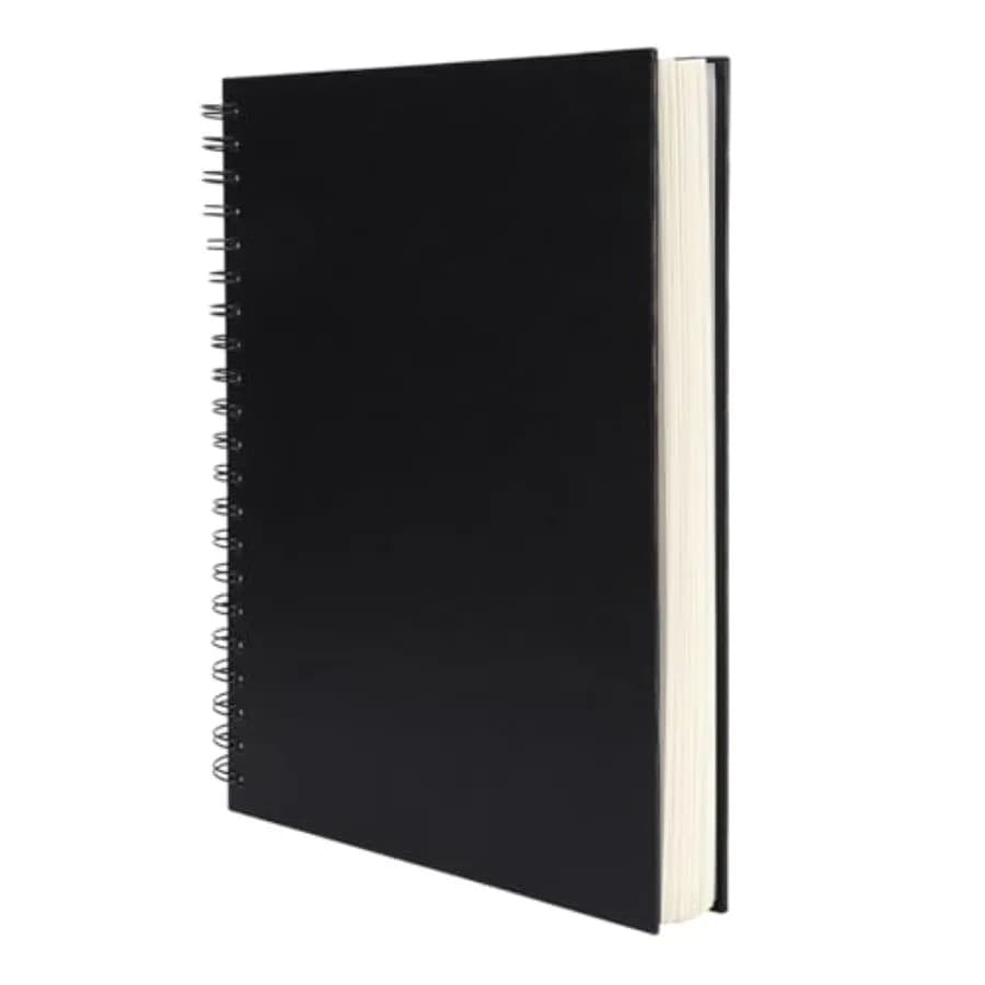 8.5x11inches Hardbound Sketch Book, Spiral Bound Sketch Pad, 80-Sheets 90gsm Inner Paper, Acid Free Drawing Art Paper, Prefect