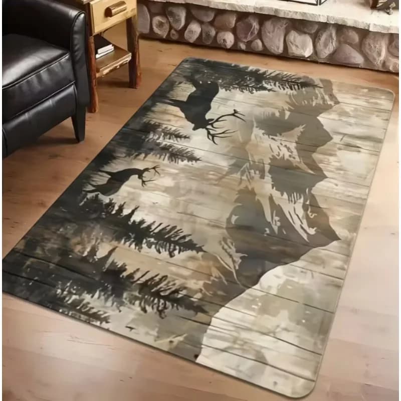 Animali della foresta Creativo Tappeto di grandi dimensioni Zerbino d'ingresso Hotel Caffetteria Tappeto Ristorante Tappetino Eid Al Fitr Decorazione