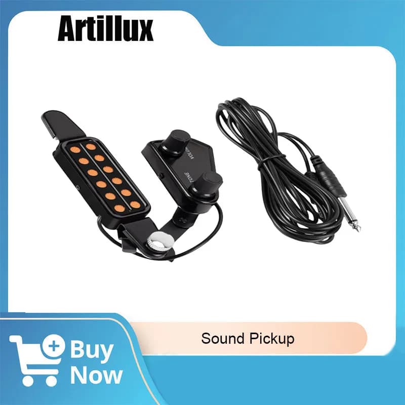 1Pc Pickup per chitarra Trasduttore acustico classico professionale con cavo audio per parti e accessori per strumenti chitarra/uckulele