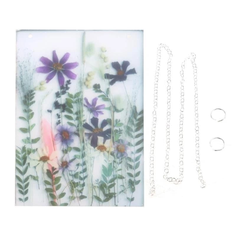 0xLD Acrylic Flode Premed Flowes Impiccing Artificial Dry Plants Wall pendants with art photo decorations for a