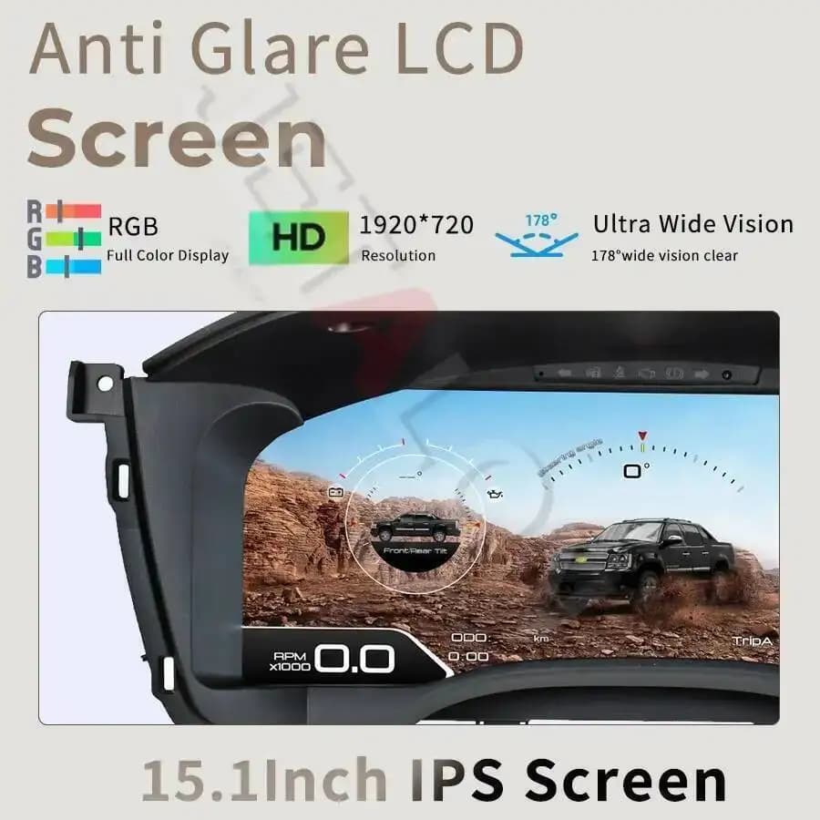 Cluster intelligente per Chevrolet Silverado GMC Yukon Tahoe Suburban 2007-2013 Display CarplayLCD NAVI Strumento cluster digitale per auto