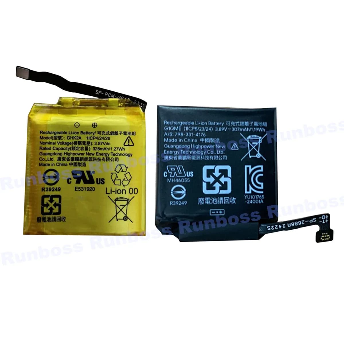 Batteria G1QME GHK2A 307mAh 328mAh per Google Pixel Watch 1 Watch 2 Watch2 Smart Watch
