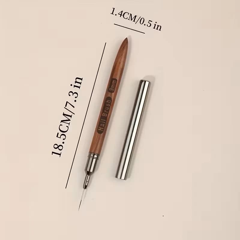 5-Pack Nail Art Paint Brush Odorless Pen Professional Sandalwood Japanese Painting Highlighter Calligraphy Brushes Nail Tools