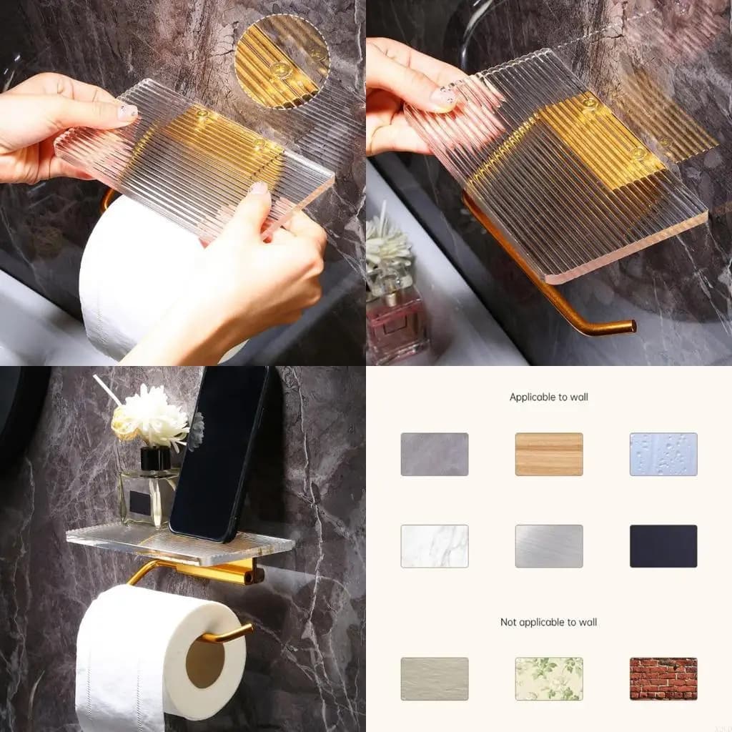Portarotolo carta igienica Portarotolo carta igienica in acrilico Accessori da bagno N2UD