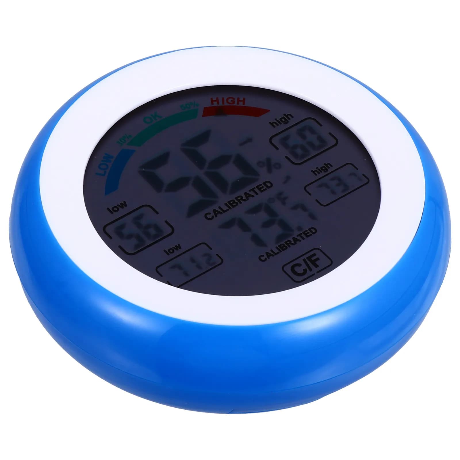 Digital Multi-Functional Indoor Thermometer Hygrometer Room Temperature Humidity Monitor Mini Electronic Gauge for Home Office