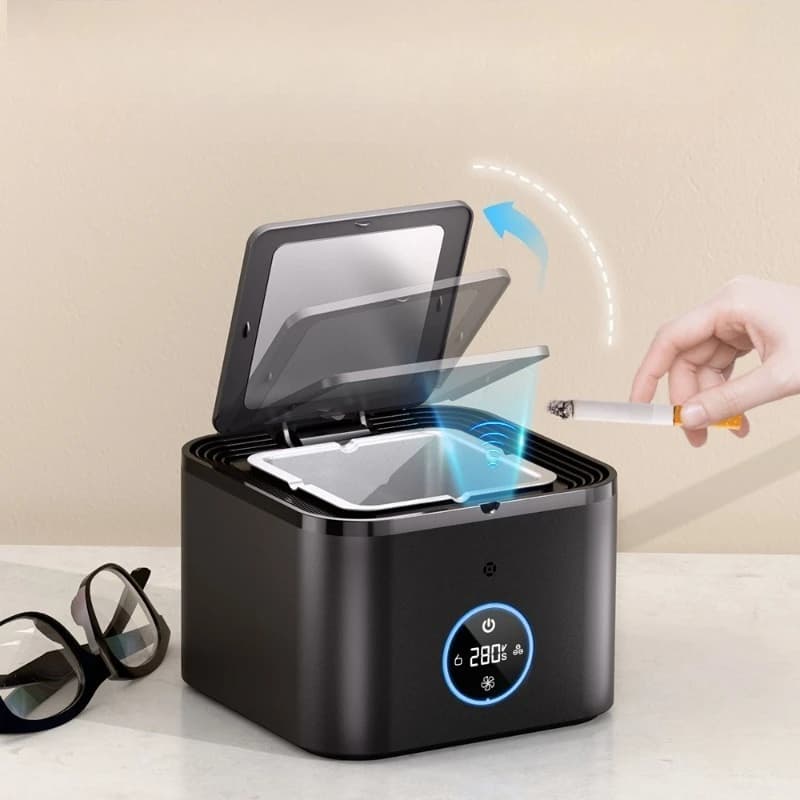 Purificatore di ioni negativi Desktop domestico e commerciale di fumo di seconda mano di rimozione multifunzionale del purificatore d'aria del posacenere intelligente