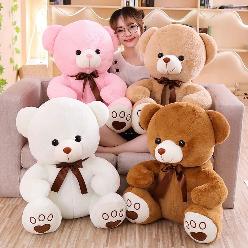 Hot Huggable High Quality Toy Cartoon Teddy Bear Plush Toys Stuffed Animals Lovely Doll Birthday Gift For Children Accompanying