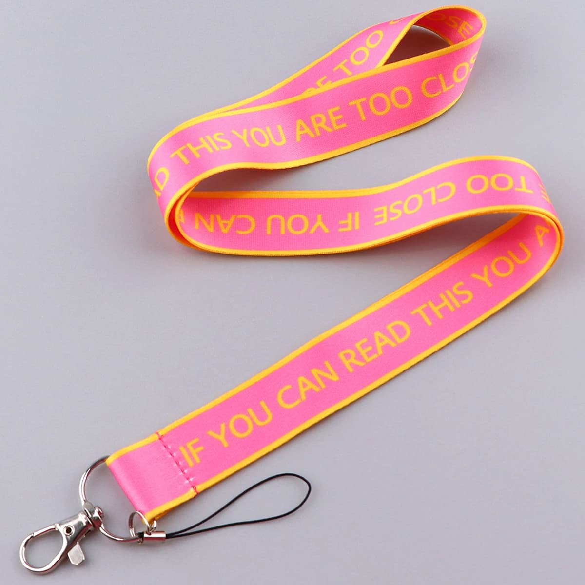 Se potere leggere questo sei troppo vicino Cordino per telefono Corda per collo Cinghia per cellulare Porta badge USB Cordino per collo Accessori per catena