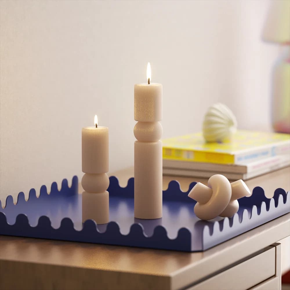 Nicole Echo Column stampi in Silicone per candele candela a colonna fatta a mano che fa stampo decorazioni per la casa