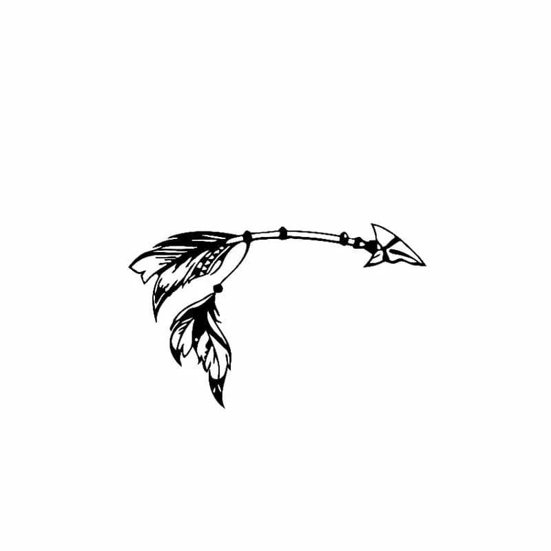 Arrow Dream Catcher Vinyl Decal Car Sticker Black/Silver 14.7CM*9.3CM