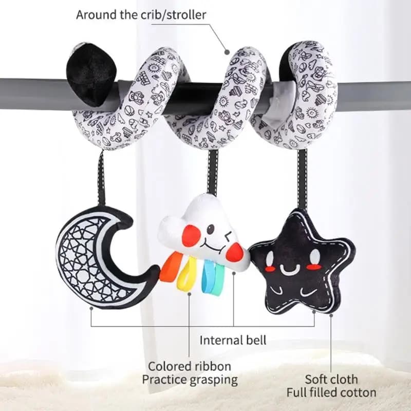 M89c Interactive Passeggini che pende per i bambini Spirale Speciso sensoriale Rattle