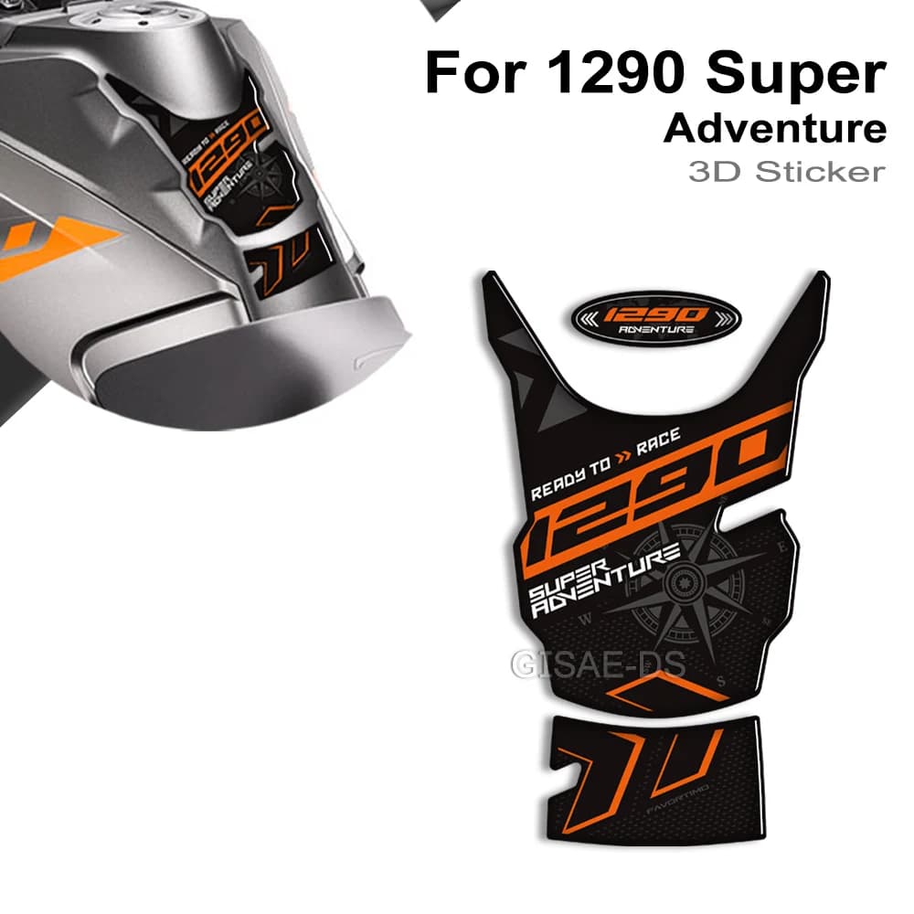Per 1290 Super Adventure SR Moto Serbatoio Carburante Protezione Decalcomanie Rilievo del Carro Armato Adesivi 2022 2023 2024