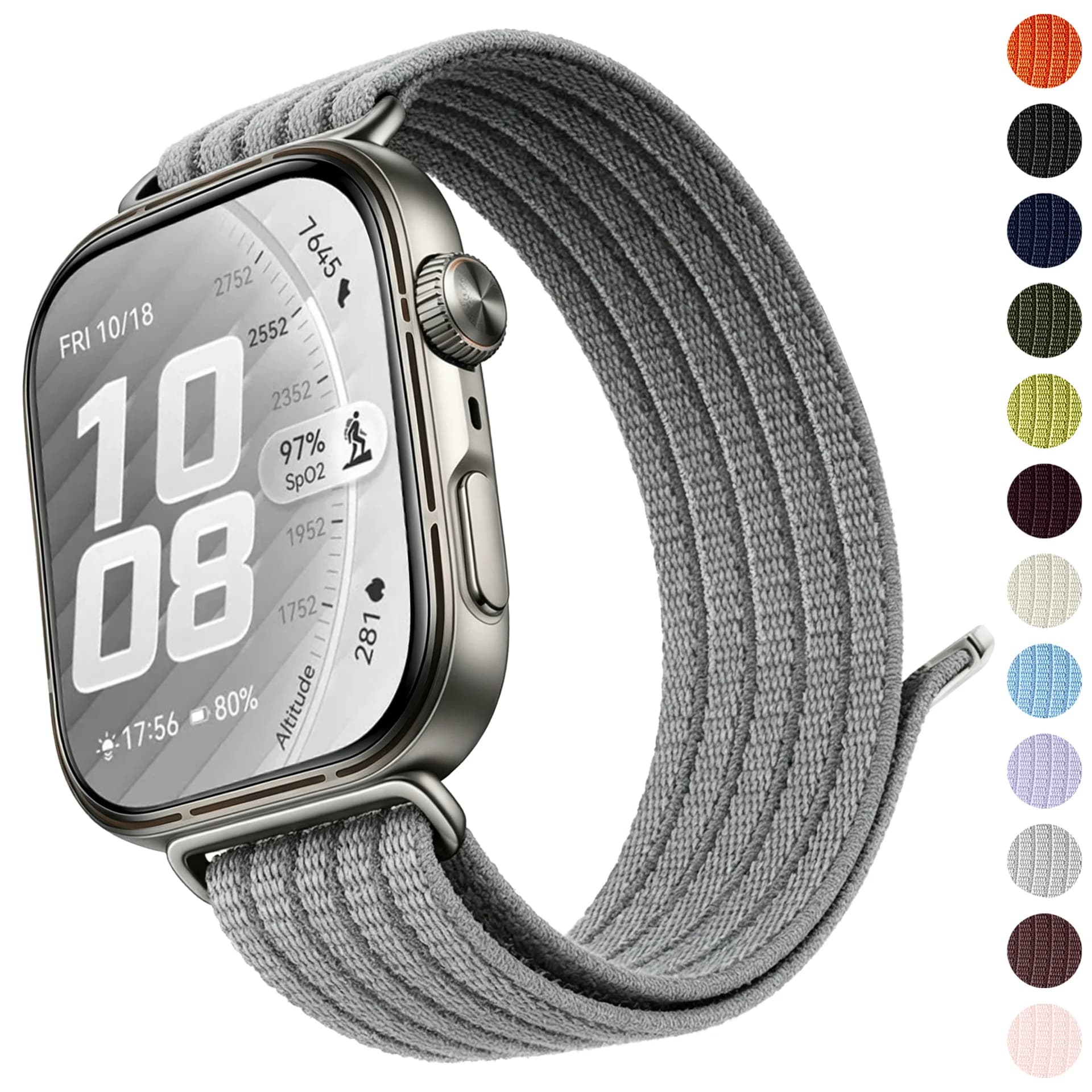 Official 1:1 Nylon Loop Strap For Huawei Watch Fit 5 Pro 4 Pro Sport Breathable Bracelet For Huawei Watch Fit 5/4/3 Watchband