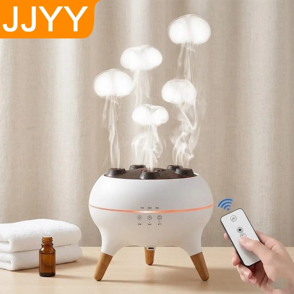 Diffusore di Aromi Silenzioso 28dB con 7 Luci Colorate, Spegnimento Automatico, Umidificatore a Nebbia Fredda per Arredamento Casa, Camera da Letto, Soggiorno