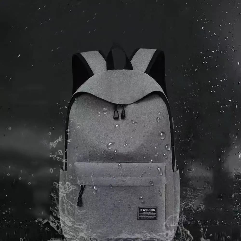 Men's Trendy Minimalist Backpack Versatile Backpack Large Capacity School Student Computer Travel Bag Washable Unisex Backpack