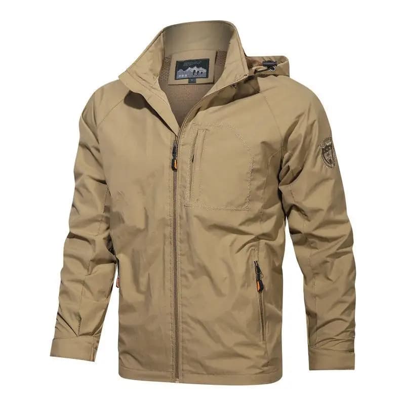 Spring 2026 Men's Casual Outdoor Windproof Jacket Sportswear Windbreaker Loose Fit Nylon Fashion Urban Style Zipper Closure