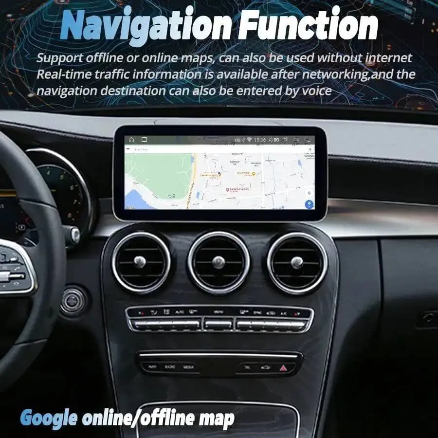 Car Android Multimedia Player Ultra HD Screen For Mercedes Benz C Class GLC W205 X253 W639 C180 C200 C220 C300 C350 V Class W447