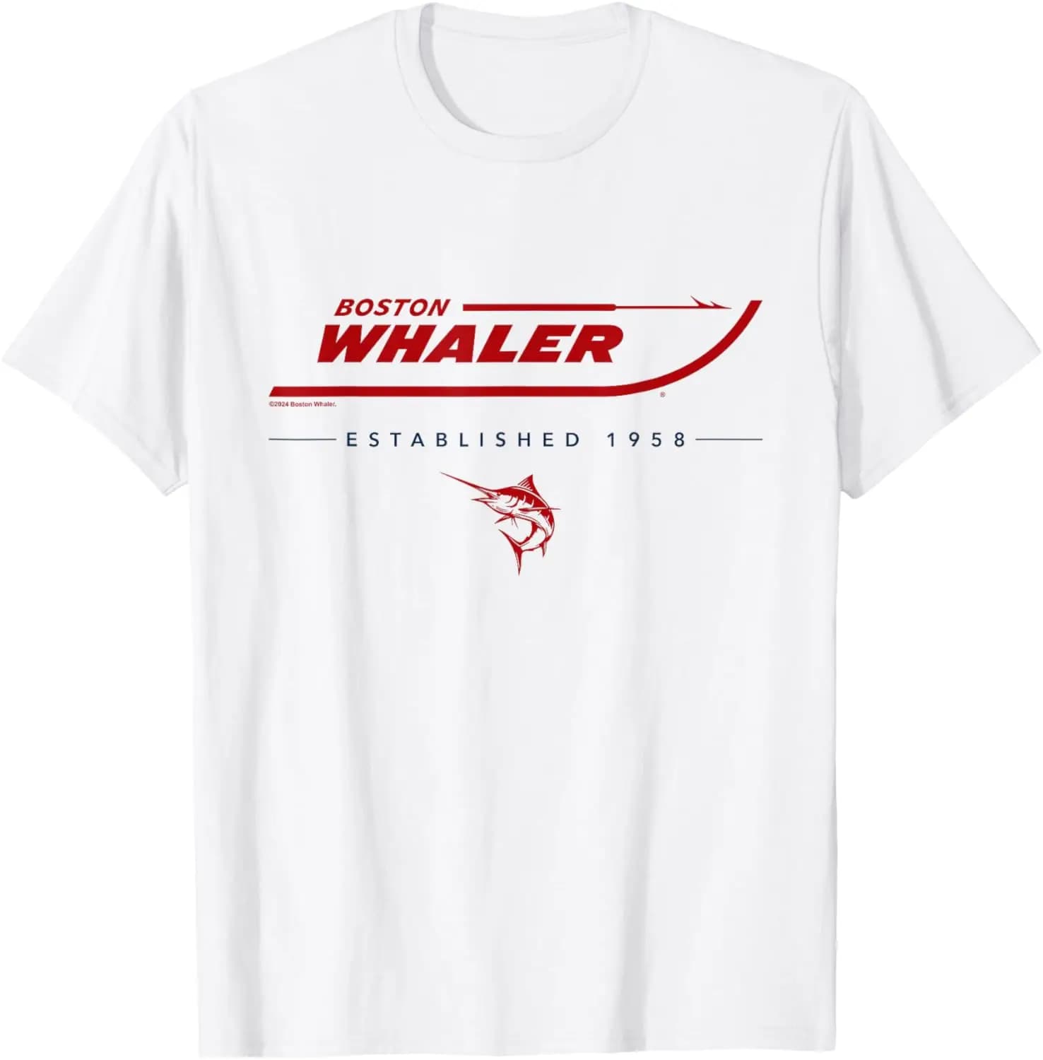 Red White Blue T-Shirt Summer Short-Sleeved Breathable Sweat-Wicking Versatile Trendy T-Shirt