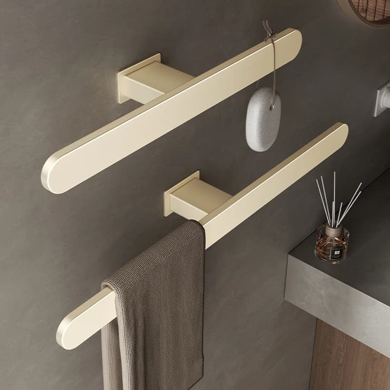Portasciugamani da bagno minimalista in acciaio inossidabile 304 addensato Porta asciugamani da bagno di lusso Asta singola resistente all'usura