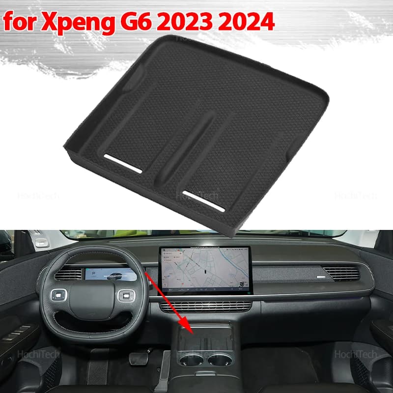Per Xpeng G6 2023 2024 Auto Anti-skid Pad Impermeabile Pad di Ricarica Senza Fili Del Telefono Per Auto antiscivolo Caricatore Zerbino Tappetino Protettivo