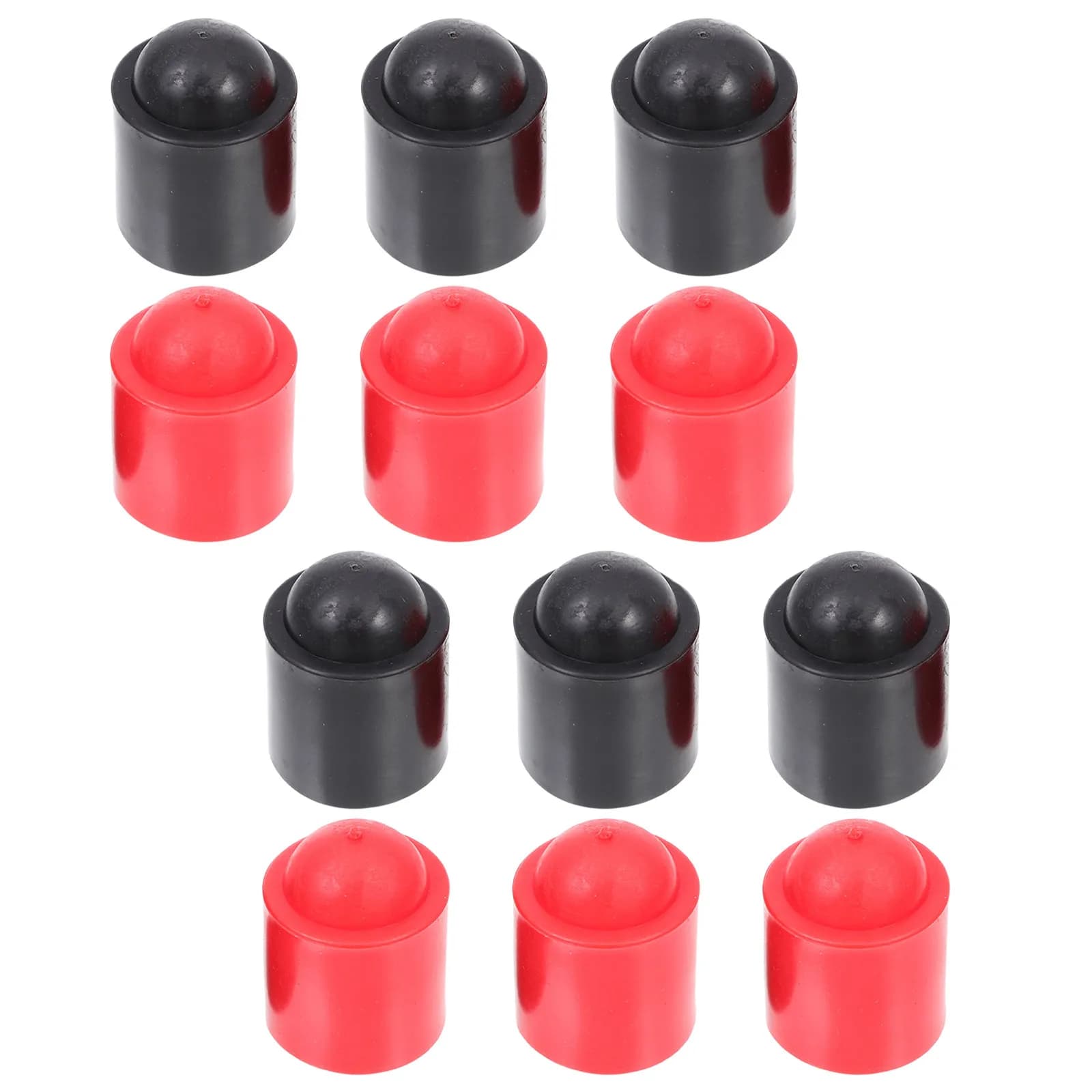12Pcs Pool Cue Stick Rubber End Protectors Nonslip Billiard Cue Butt Caps Shock Absorption Covers for Storage Travel