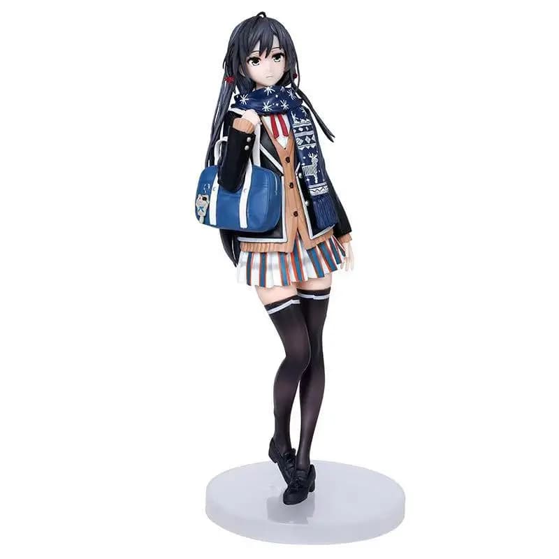 Snow Girl Anime Figure Uniforme scolastica Statua Decorazioni per ufficio Regalo da collezione per ragazzi