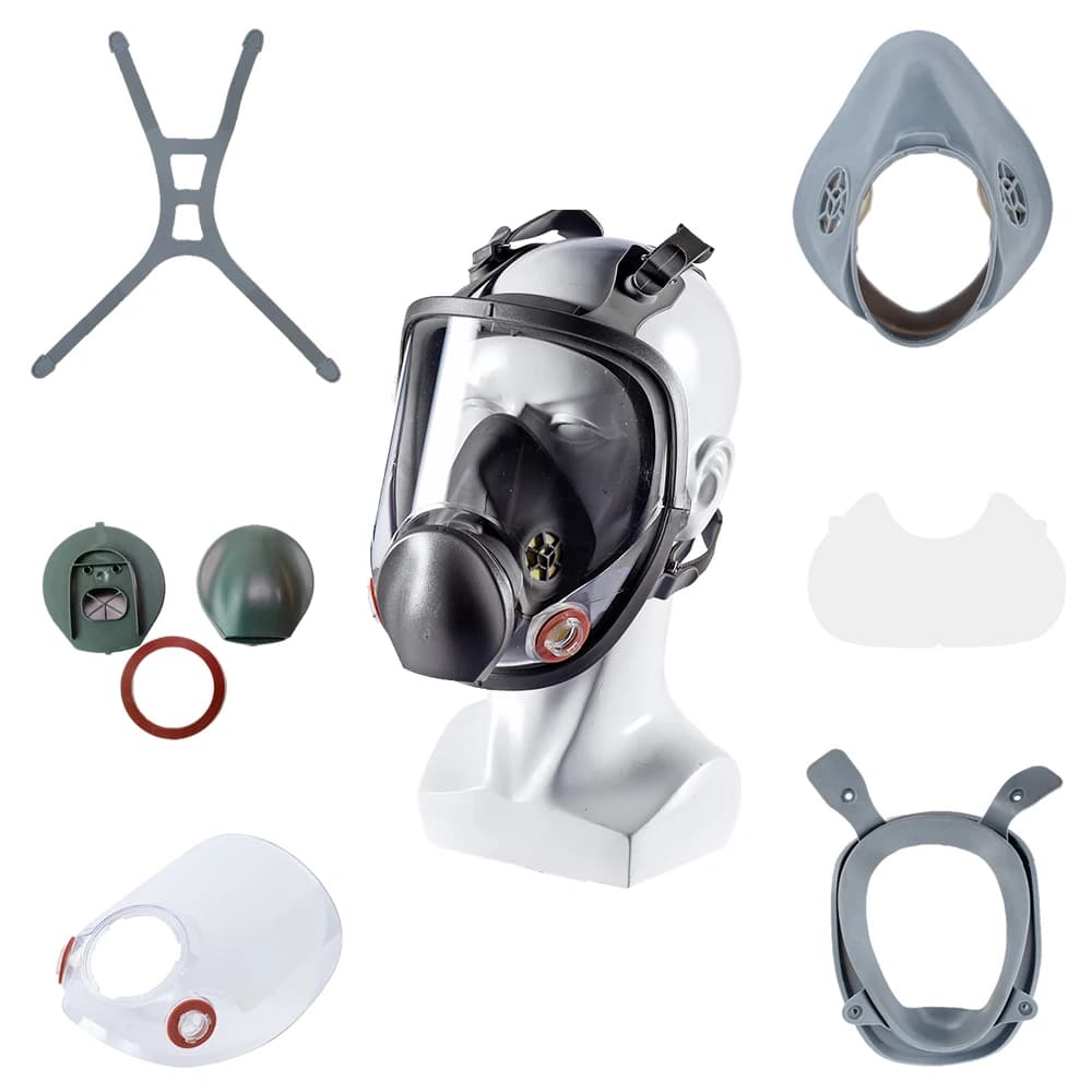 Replace part for 6800 PC Mask Visiera Head Belt Bocca Naso Mask Protective Film Gas mask Breather Paint Spray Accessories