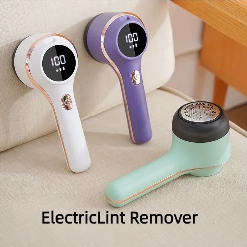 Levapelucchi per abbigliamento Tagliacapelli Fuzz Pellet Vestiti Maglione Tessuto Rasoio con LED Digitale Elettrico Fluff Lint Remo