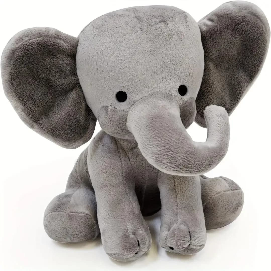 Peluche a Forma di Elefante 23 cm, Miglior Regalo per Compleanno, Ringraziamento, Capodanno e Natale