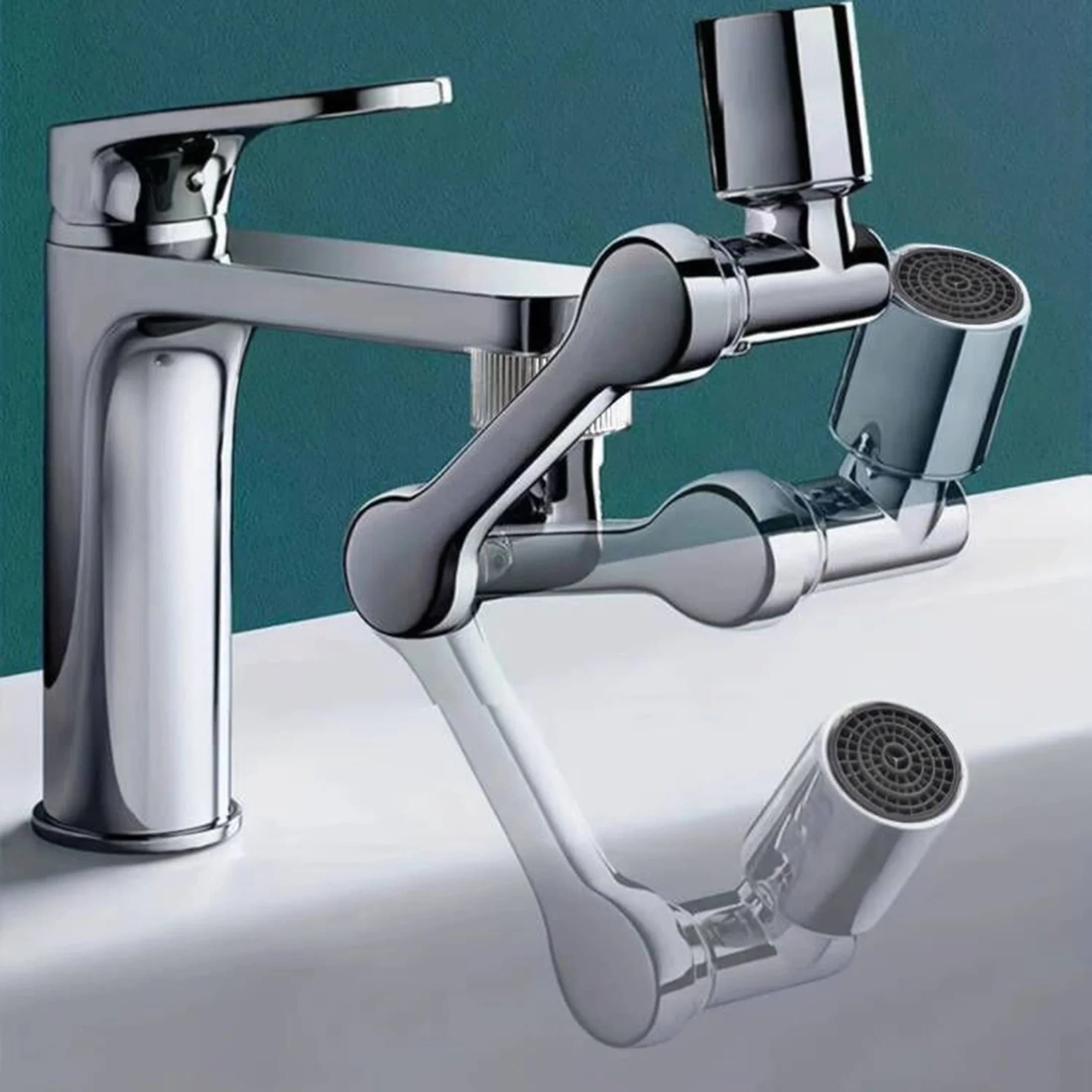 New Universal Rotation Extender Plastic Aerator Faucet Splash Filter Kitchen Faucets Bubbler Nozzle Robotic Arm