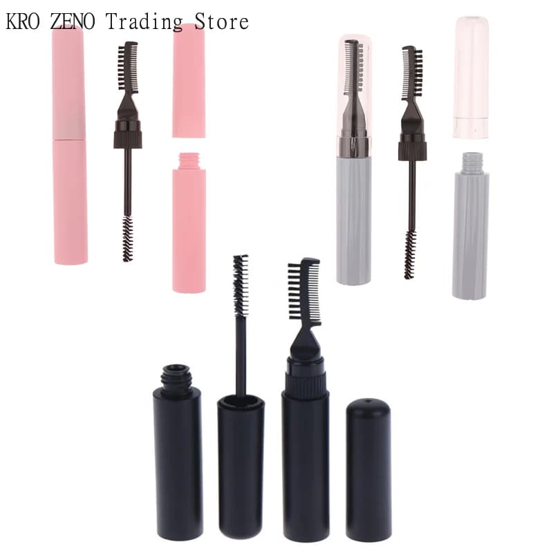 1PCS 10ml Dual Brush Head Empty Mascara Tube DIY Refillable Eyebrow Gel Bottle Eyelash Elongation Cosmetics Containers Packaging