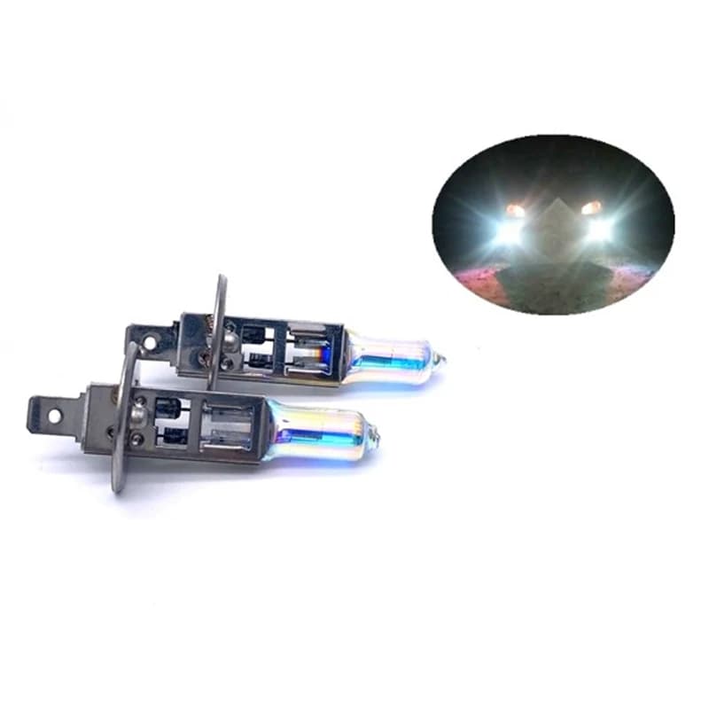 Lampadine alogene al quarzo allo xeno 12V H1 55W Fari fendinebbia nascosti per tutte le stagioni Luce per auto luminosa