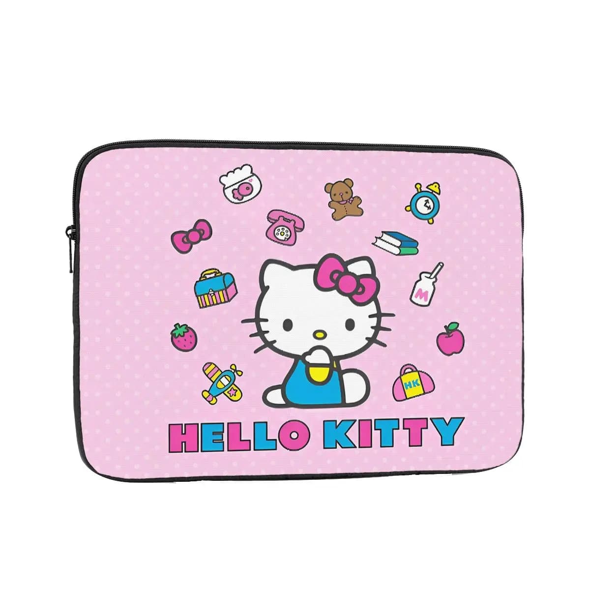 Custodia Protettiva per Laptop Hello Kitty Kawaii da 12, 13, 15, 17 Pollici, Borsa Antiurto per Notebook con Design Sanrio Cartoon