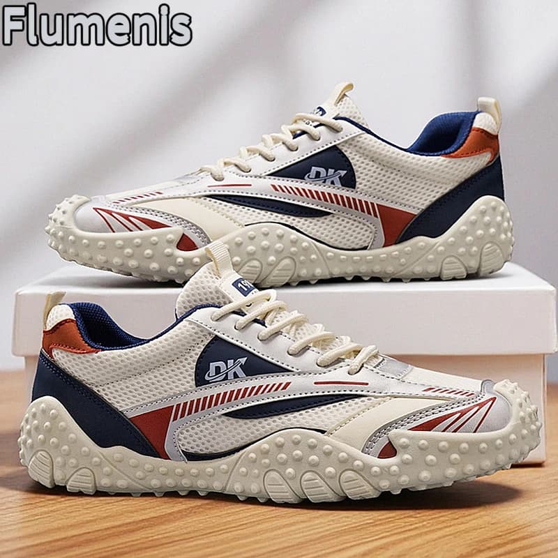Flumenis wide version hiking shoes unisex off-road running shoes retro anti slip lace up hiking shoes
