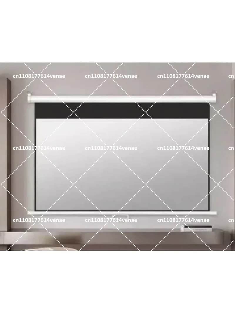 Motorized Drop Down Projector Screen 72 84 100 120 inch 4:3 16:9 Electric Projection Screen for Home Theater