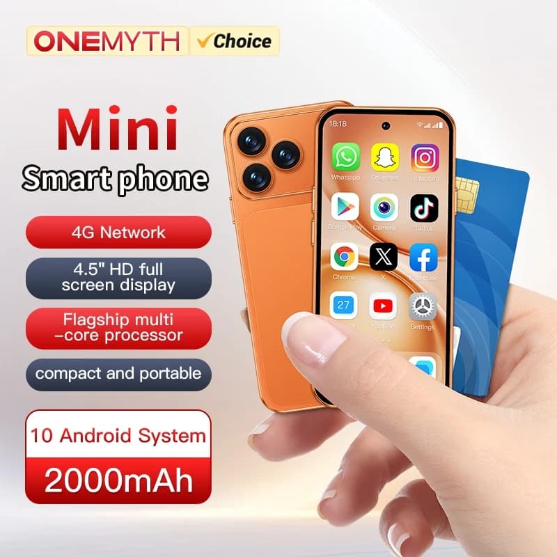 SOYES A19 Pro 4G Mini Smartphone 4.5 inches Android 10 System 2GB RAM 16GB ROM Dual SIM Standby 2000mAh Battery Small Phone