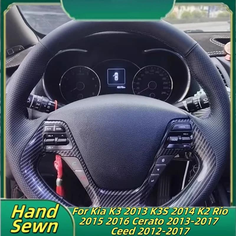 Hand sewn car cover in real leather for Kia K3 2013 K3S 2014 K2 Rio 2015 2016 Cerato 2013-2017 Ceed 2012- 2017