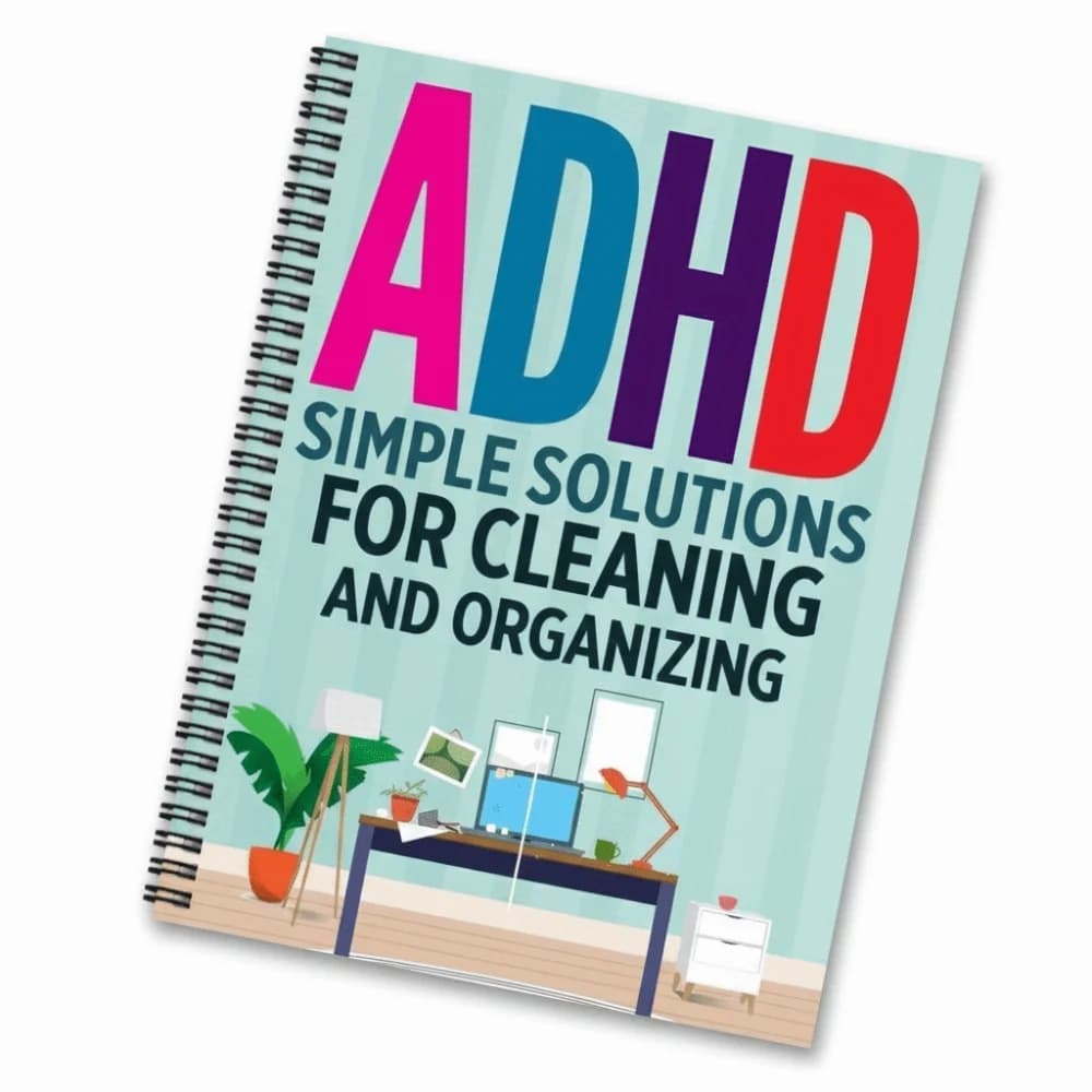 Systematic TDAH Cleaning Planner Programma settimanale Lista di controllo semplice Soultion Notebook Suggerimenti annuali Lista di controllo della salute mentale