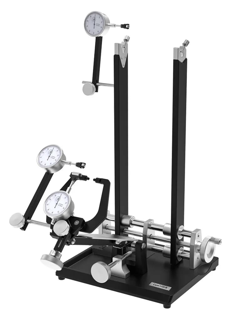 Bike Wheel Truing Stand with Magnetic Tool Holder MTB Road Bike Wheel Calibration Stand for Wheel Alignment and Disc Rotor Check