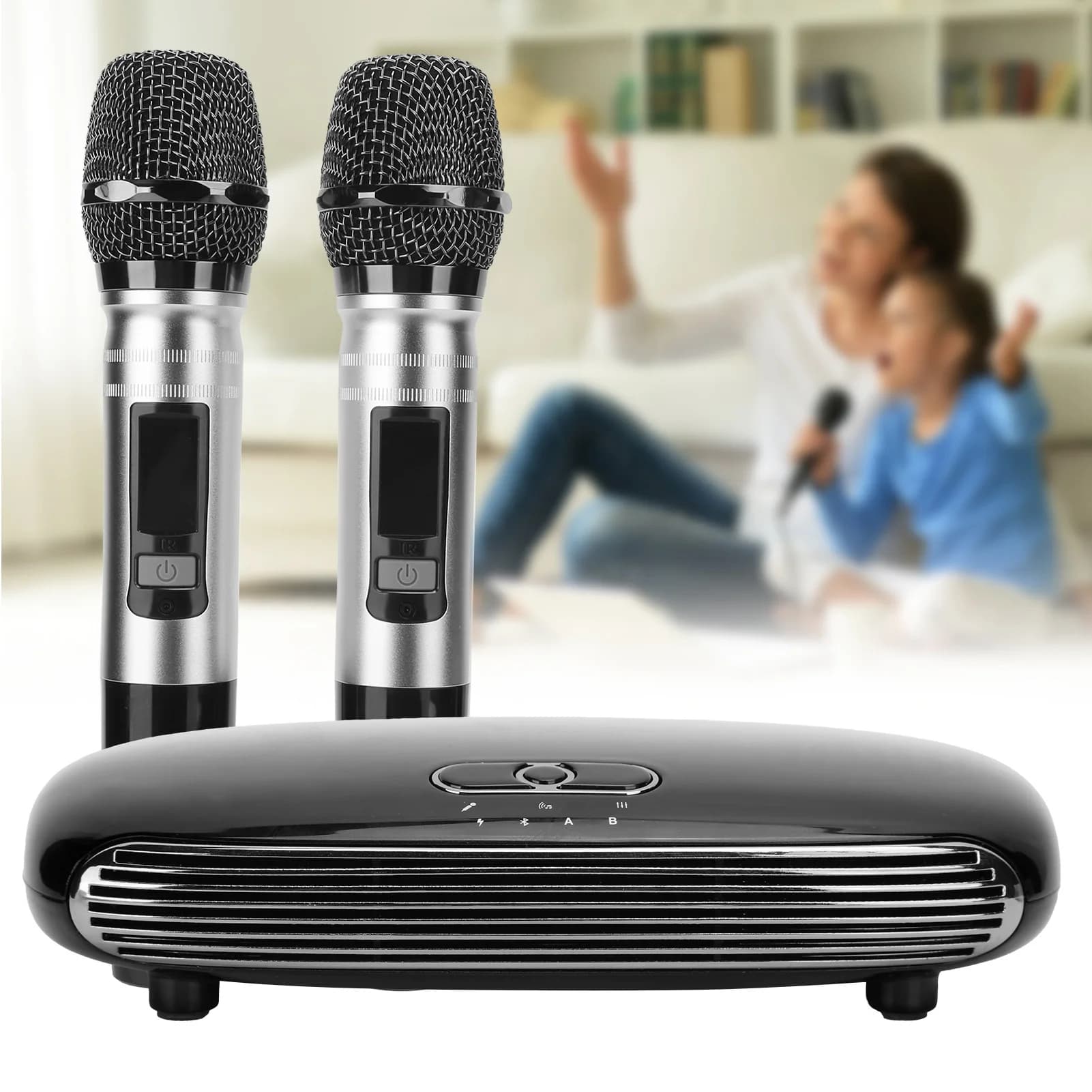 Sistema Karaoke domestico Mini macchina per canto K8 Macchina per karaoke USB Scheda audio Bluetooth wireless Microfono TV domestica Telefono cellulare