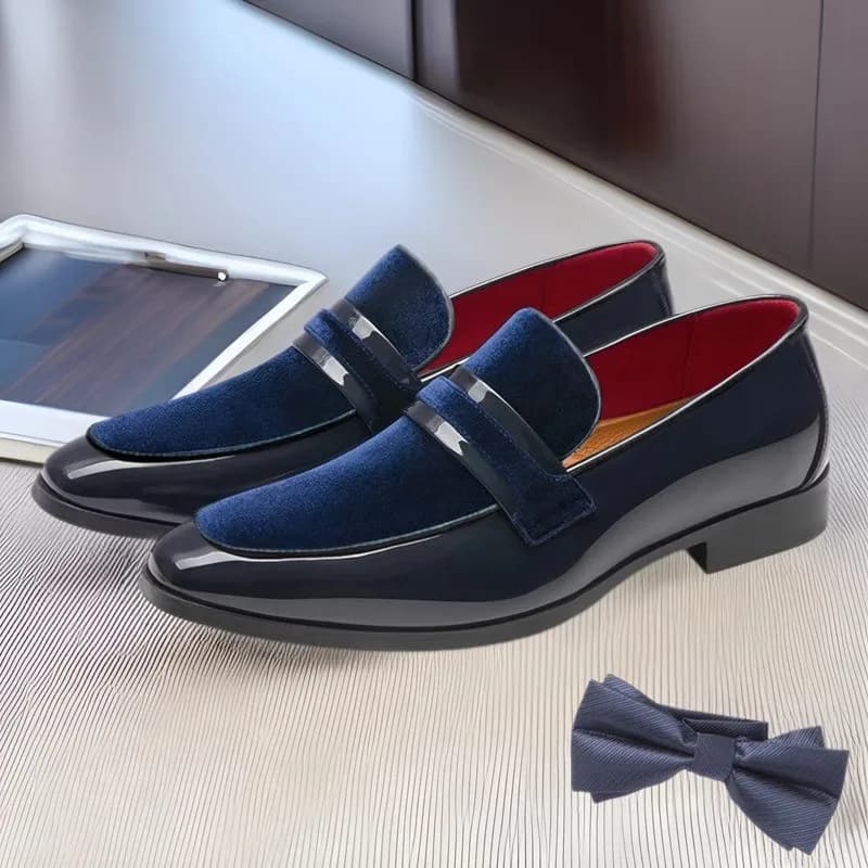 mocassini da matrimonio neri slip-on firmati scarpe uomo in vernice scarpe formali casual uomo mocassini penny uomo scarpe uomo eleganti